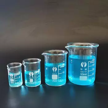 Стеклянный мерный стакан 5 мл/10 мл/25 мл/50 мл