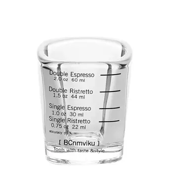 Стеклянный мерный стакан для эспрессо 60/75 мл