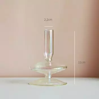 Стеклянный подсвечник Lazzy house