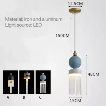 Стеклянный подвесной светильник LED