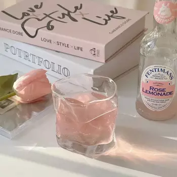 Стеклянный прозрачный корейский стакан 200 мл