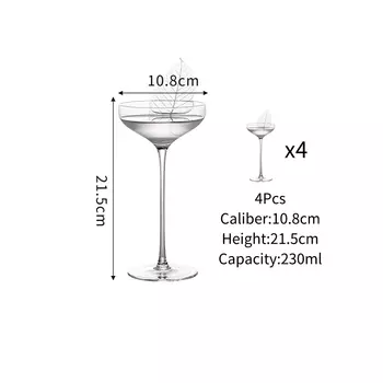 Стеклянный стакан для мартини USEEKRIL