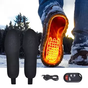 Стельки с электрическим подогревом. Удобные теплые стельки с подогревом. USB-аккумуляторные грелки для ног. Долговечная высокотемпературная стелька для обуви.