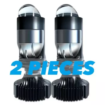 Stella 2 шт. авто лампа мини-объектив светодиодная лампа для фар H4 для автомобилей дальнего света ближнего света проектор турбовентилятор 6000k белый цвет освещения