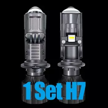 Stella Mini Lens LED H4 H7 Лампы для фар для автомобиля/мотоцикла Проекторная фара Canbus без ошибок Hi/ближнего света 120 Вт 18000 лм Новый