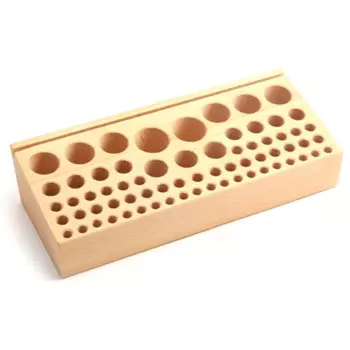 Стеллаж для инструментов, ручной стеллаж из бука с 68 отверстиями, для инструментов «сделай сам», стол для хранения, полка для печатных инструментов, ящик для хранения, простая установка