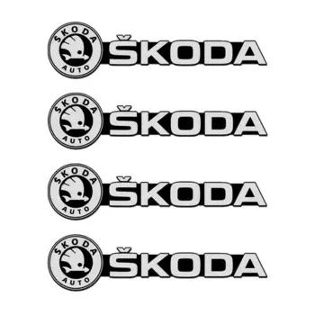 Стерео наклейка автомобильный аудио декоративный значок для Skoda Octavia MK2 MK3 2 3 A7 Fabia Karoq Kodiaq Superb Rapid Kamiq Scala Yeti
