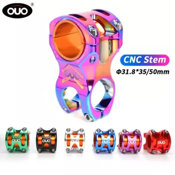 Стержень руля горного велосипеда OUO CNC MTB 31,8/35 мм, стержень руля горного велосипеда 35/50 мм, 0 градусов, стойка DH AM Enduro 28,6 мм, Steerer Bicycl, стержень удлинителя