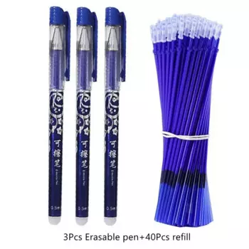 Стержни для гелевой ручки Hopk стираемые 0,5 мм/0,7 мм синие/черные