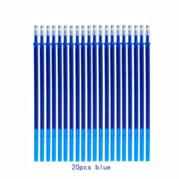 Стержни для гелевых ручек LCOMMO 20 шт., 0,5 мм, фиолетовые, оранжево-зелёные чернила