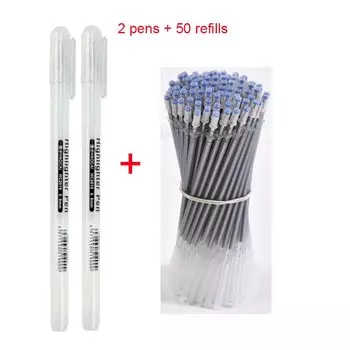 Стержни для каллиграфии ALSMT, 0,8 мм, белые/золотые/серебристые, 2 шт. + 50 шт.