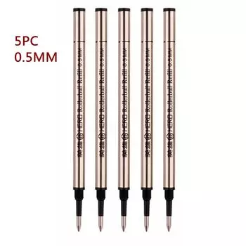 Стержни для ручек 0,5 мм, черные, 5 шт.