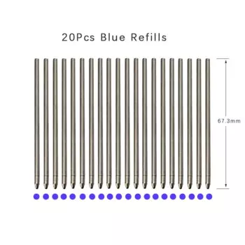 Стержни для ручек MROOFUL, 20 шт., черные, синие, красные