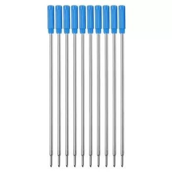 Стержни для шариковой ручки Koobysix, черные и синие, металлические, 10 шт.
