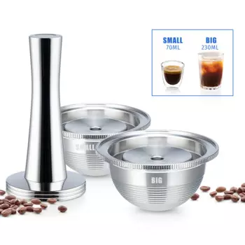 Многоразовые капсулы из нержавеющей стали Belr-Housewares для Nespresso Vertuoline