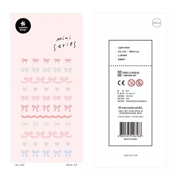 Стикер Suatelier розового цвета