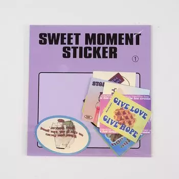 Стикеры "Американский Ретро Медведь Бабочка" Gamilike