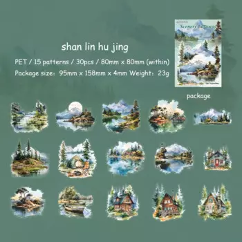 Стикеры для скрапбукинга JIANWU Faraway серия