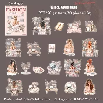 Стикеры для скрапбукинга Journal GO 20 шт.