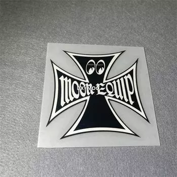 Стикеры для стайлинга автомобиля в виде Луны с глазами, клавиатура для мотора, велосипеда, ноутбука, декоративная наклейка, Светоотражающая наклейка