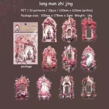 Стикеры JIANWU Цветочная серия для скрапбукинга