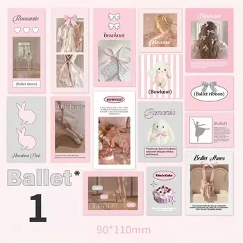 Стикеры Mr.Paper розовые сердечки 30 шт