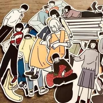 Стикеры с девушками ZYXHZ, 20 шт.