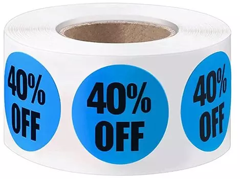 Стикеры скидки JinEQ 500 шт.