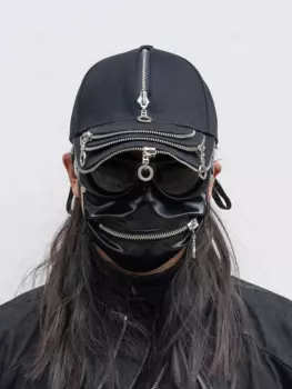 Стильная одежда Techwear нишевая Кепка с козырьком темная Мужская и женская кепка в стиле панк рок
