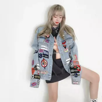 Стильная женская куртка, новинка весны, джинсовая женская новая уличная брендовая джинсовая куртка в стиле ретро