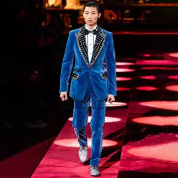 Стильные вельветовые смокинги для мужчин, мужские костюмы, 2 шт., для жениха, Свадебная вечеринка, бриджи, наряд, мужской костюм, костюм, мужской костюм