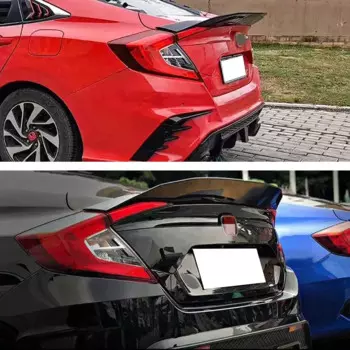 Стильный спойлер для Civic R, Автомобильный задний спойлер для грузовика, губа для крыла Ducktail для Honda Civic 10 Gen Sedan 2017-2020, автомобильные аксессуары, комплект кузова