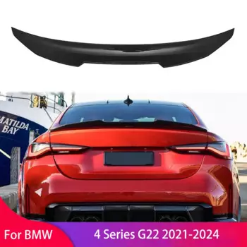 Стильный спойлер на крышу заднего багажника в стиле PSM для BMW 4 серии G22 2021-2024, разветвитель заднего багажника, задний диффузор