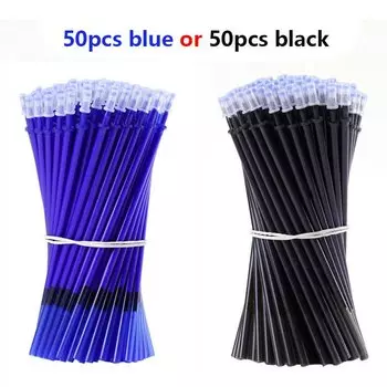 Стираемые гелевые ручки AIWOSUOAI, 0,5 мм, синий/черный, 12 шт.