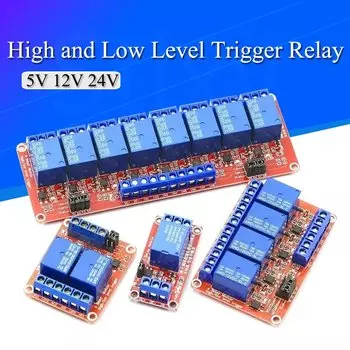 Stlxy 1 2 4 8-way 5V релейный модуль