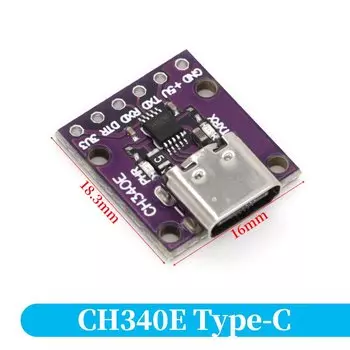 Stlxy CH340E последовательный преобразователь USB в TTL