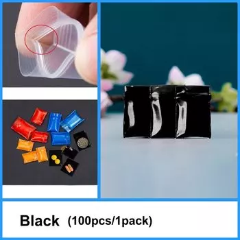 StoBag Многоразовые прозрачные пакеты на молнии 100 шт