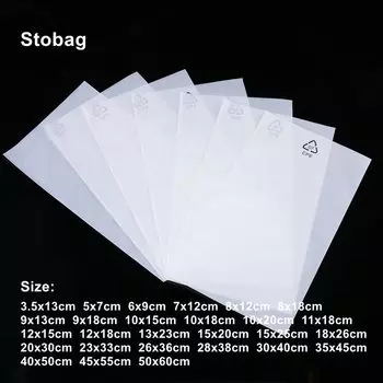 StoBag Прозрачные плоские пакеты для телефона