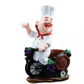 Стойка для шеф-повара из смолы, подставка для вина, для готовки, для винных бутылок, домашнее украшение для вина, полка для ремесла, для вечеринки