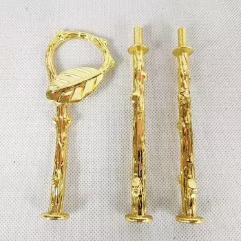 Стойки для торта MYPOAYHODO, набор из 10 штук, металлические, золотые и серебряные