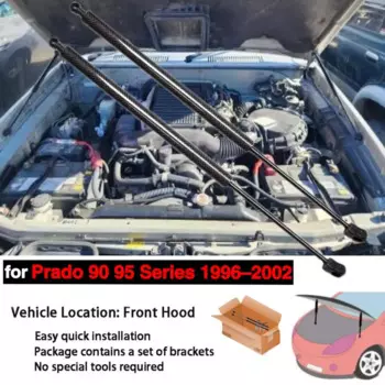 Стойки капота для Toyota Land Cruiser Prado 90 95 серии 1996-2002, модифицированная подъемная опора, амортизаторы, демпфер, поршневой амортизатор, пружина