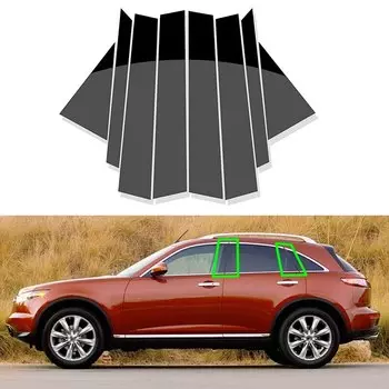 Столбики для окон автомобиля, накладки, молдинг, Стайлинг для Infiniti FX35 FX45 2003 2004 2005 2006 2008, аксессуары, внешние части