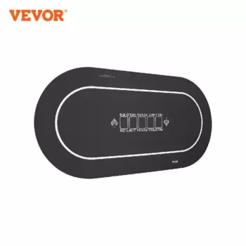Столешница для покера VEVOR 70x35 дюймов, коврик для покера для стола, складная столешница для покера с сумкой для переноски, складной топпер для покерного стола