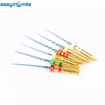 Стоматологические эндододонтические напильники Easyinsmile X3 Max Blue Niti Endo, гибкие эндодонтические напильники 21/25/31 мм, 60 шт. (10 упаковок)