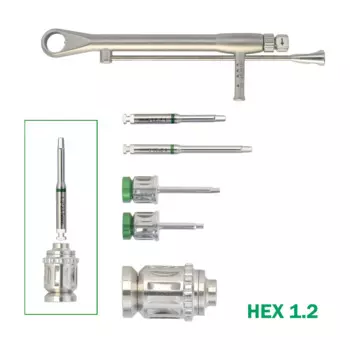 Стоматологический имплантат Osstem Hex 1,2, отвертка, длинный и короткий комплект, динамометрический ключ, адаптер, ручные защелки