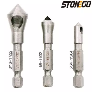 STONEGO набор зенкеров 3 шт.