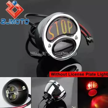 Стоп-светильник для мотоцикла, 12 В, хромированный, железный