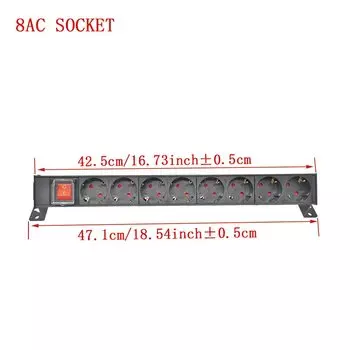 Strider Rui Алюминиевый блок распределения питания C14 1-10 Way