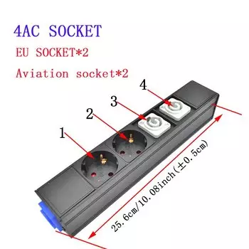 Strider Rui комбинированная авиационная розетка NAC3MPA NAC3MPB 20А 4000Вт