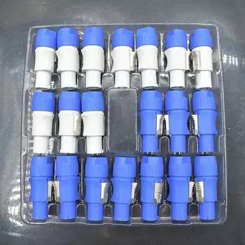 Strider Rui NAC3FCA PowerCon 20A кабель разъем синего и серого цвета